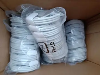 

100pcs/lot Original Quality OD:3.0mm 1m/3ft USB Data Sync Charger Cable For i5 6 6S 7 8 plus iX XS Max With Original packaging