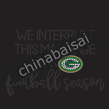

The letters "We interrupt this …" Rhinestone Transfer Motif Designs