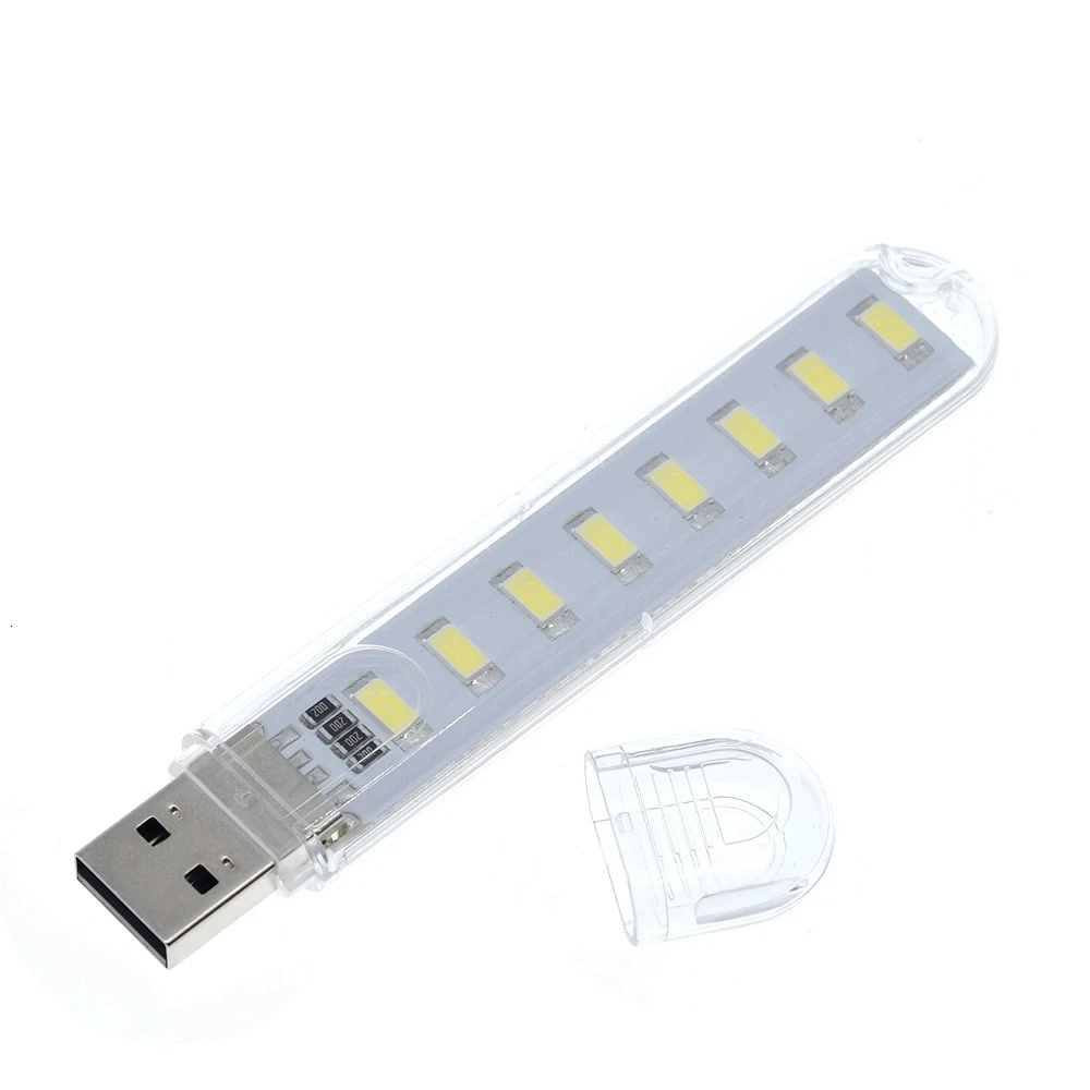 Шэньян Мини Портативный USB Ночной светильник 8 светодиодов 5730 SMD книга s 5V для ПК