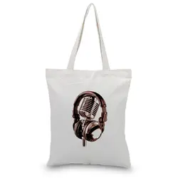 Ретро Сумочки Холст Tote сумки на плечо Пользовательские печати LogoShopping сумка эко многоразовая утилизация ежедневного использования DIY