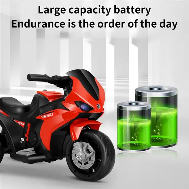 Children electric motorcycle 3-6 years old can charged electric tricycle with music light Kids'S Ride-On Toy Walker Scooter gift 4