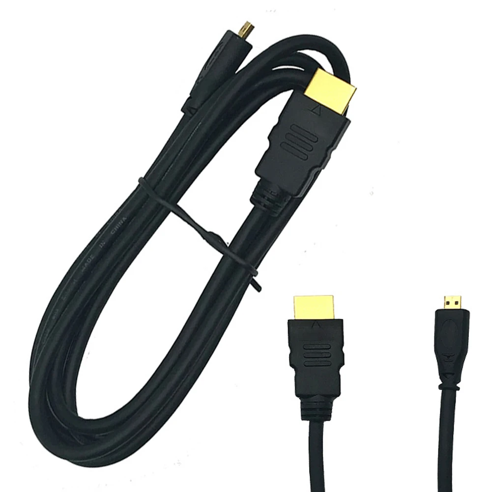 1,5 м микро HDMI к HDMI покрытием Стабильный Портативный видео кабель адаптер HDTV прочный разъем высокая скорость для Raspberry Pi 4 модели