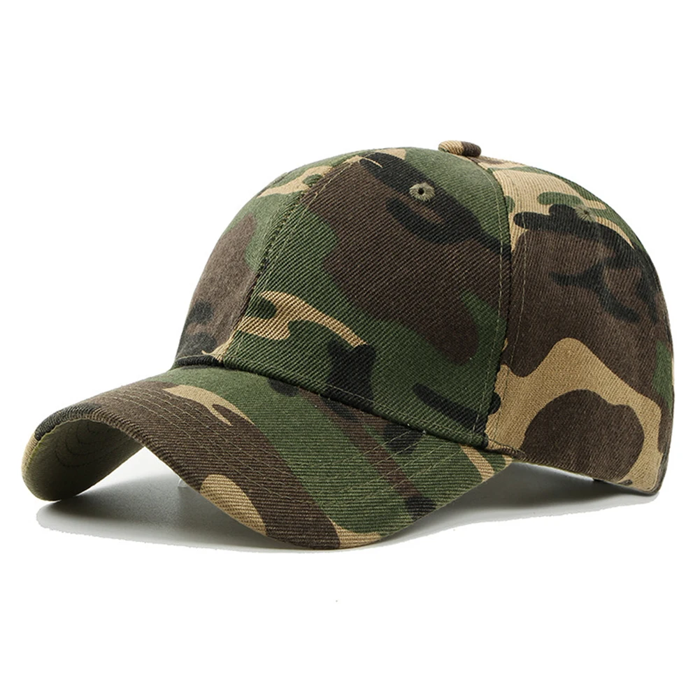 Мужская и женская камуфляжная кепка, кепка для альпинизма, бейсбольная кепка для охоты, камуфляжная кепка для рыбалки - Цвет: White