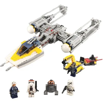 

Y wing Starfighter Lepining star wared 691PCS Space fighters building block model 75172 toys Universe figures
