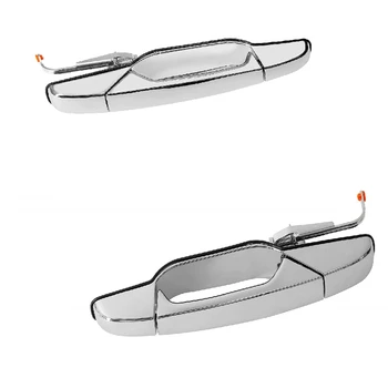 

Chrome Plated Left and Right Rear Door Handles for 2007-2013 Chevrolet Silverado, GMC Sierra, GMC Yukon, Yukon XL, Cadillac Care