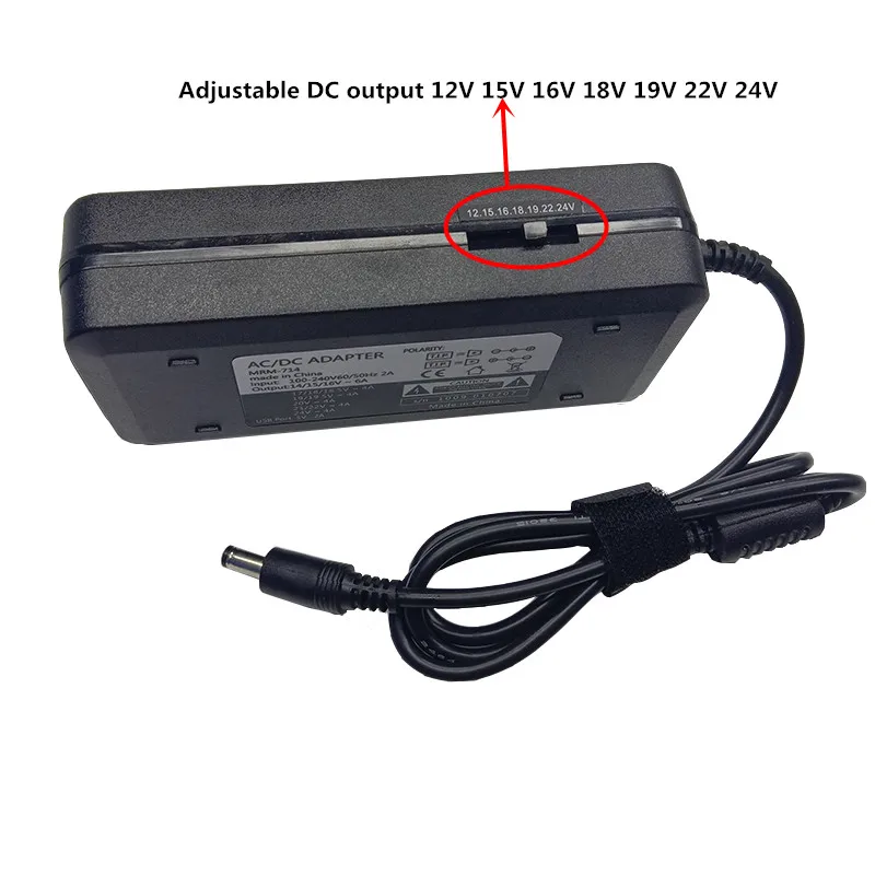 USB 5V 2A type-c вилки регулируемые 120W AC в DC 12V 15V 16V 18V 19V 22V 24V Универсальный адаптер питания adaptador зарядное устройство