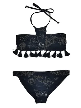 

2020 new solid color bikini bikini suit push-up style black