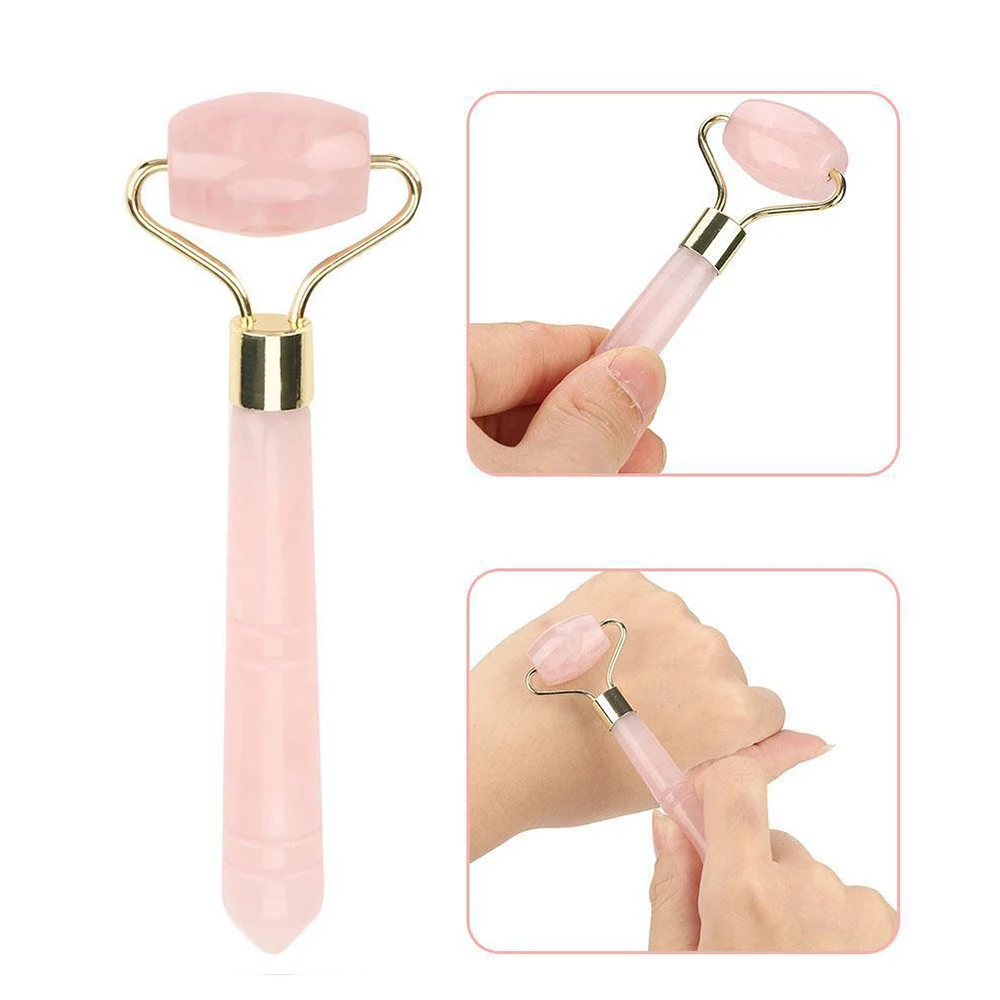 Ролик для массажа лица с нефритовым камнем массажер похудения головы шеи