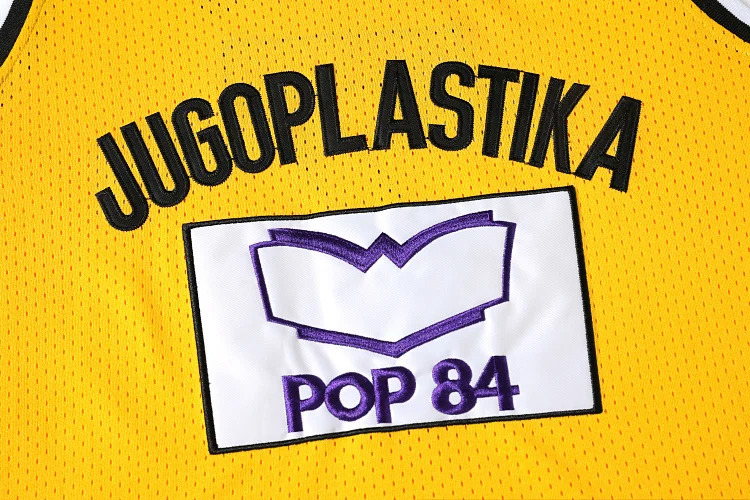 Movie version Croatia JUGOPLASTIKA 7 KUKOC embroidery outdoor quick-drying breathable basketball jersey No.7 basketball jerseys
