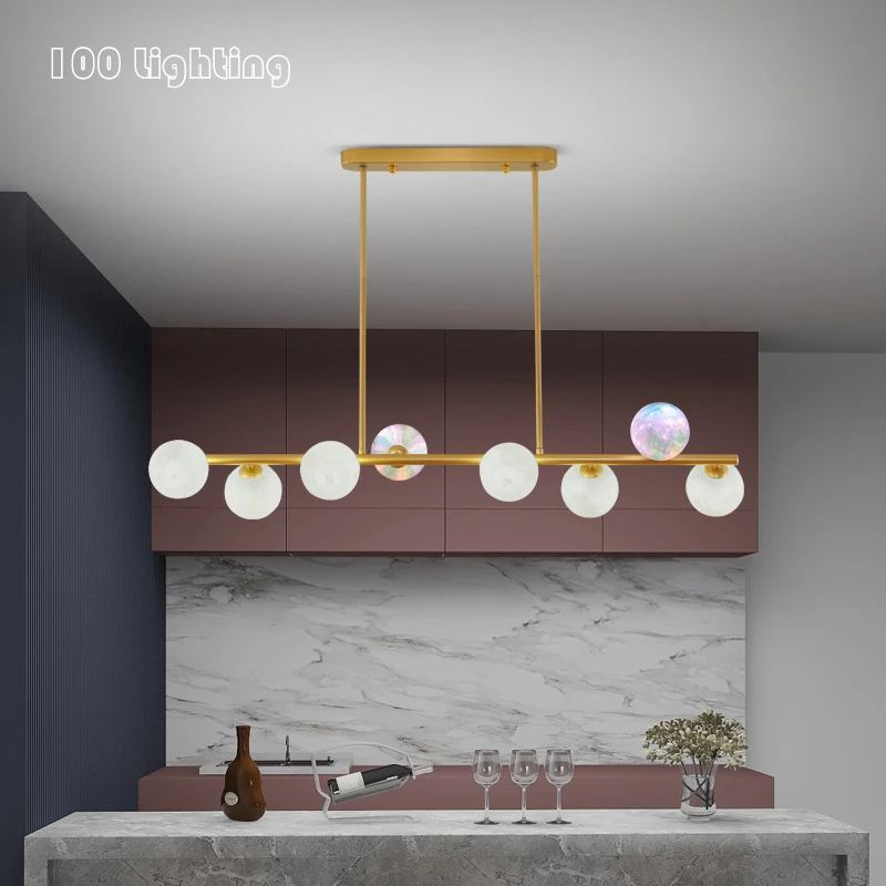 

Modern LED Chandelier Kitchen Restaurant Bar Light Fixtures White Colorful 8/10 Balls G9 Nordic Home Hanglamp Dropshipping