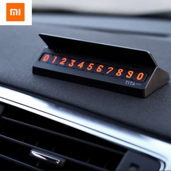 

HOT Original Xiaomi Mijia Tita Temporary Stop Sign Car parking Card number Multinational phone numbers Auto accessories