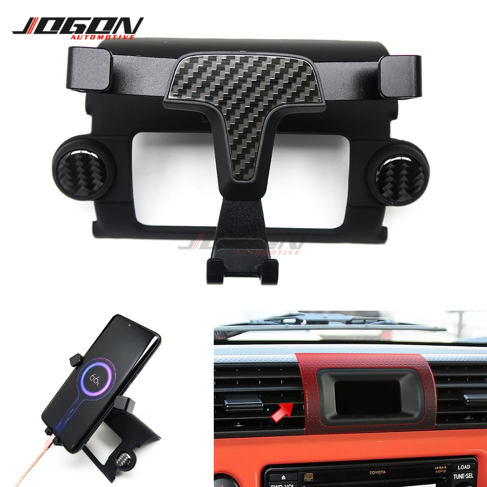 Carbon Fiber Look Gravity Phone Holder Air Vent Dashboard Mount Stand