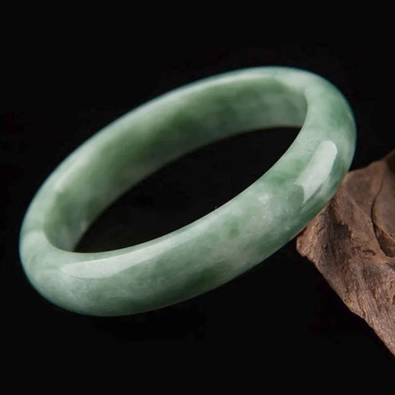 

High Quality Cheaper Natural emerald Green Guizhou Round Carbonate Jade Gems Bracelets Bangles For Women Jadeite Jewellery
