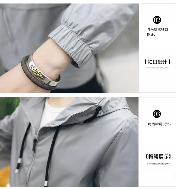 Весна и осень стиль Мужчины с капюшоном сплошной цвет простой Slim Fit Пальто Молодежный студенческий тренд большой размер повседневная куртка мужская