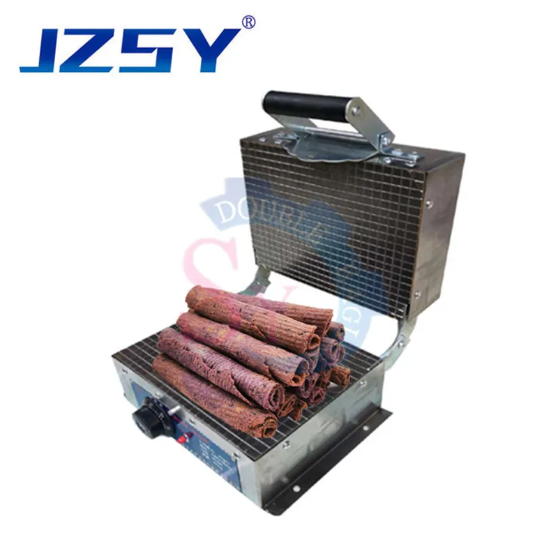 

Factory price small commercial electric heating crispy egg roll making machine/manual ice cream cone wafer biscuit machine