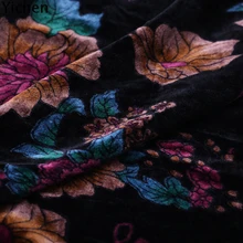 114 см* 50 см принт натуральный шелк Цяо Rong подкладка шелкопряда бархат платье Чонсам шелковая ткань бархат