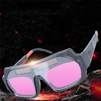 

Professional Solar Powered Automatic Dimming Welding Glasses Anti-Glare Eye Protection Welding Glasses