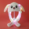 Bunny Ear Hat Kawaii Moving Glowing Animal Ears Cute Cartoon Plush Toy Funny Kids's Party Decoraction Birthday Gift 1