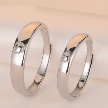 

925 Silver Couples Ring adjustable personality jewelry accessories custom mens rings sterling silver rings