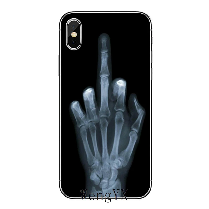 Средний палец со скелетом и костями для huawei mate 20 10 9 P30 P20 P10 P9 pro Lite P Smart plus аксессуары чехол для телефона