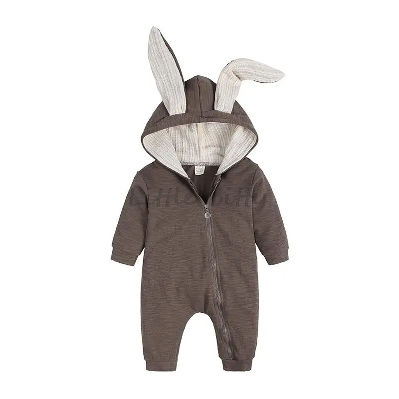 Baby Bodysuits made from viscose  New Hooded Baby Rompers Rabbit Ear For Babies Boys Girls Clothes Romper Newborn Jumpsuit Infant Costume Baby Outfits Clothing cool baby bodysuits	