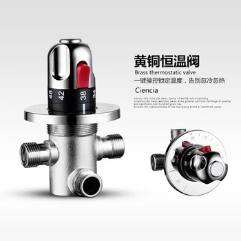 

Mix water CTM504 chrome thermostatic valve with the shower solar copper thermostatic valve shower faucet