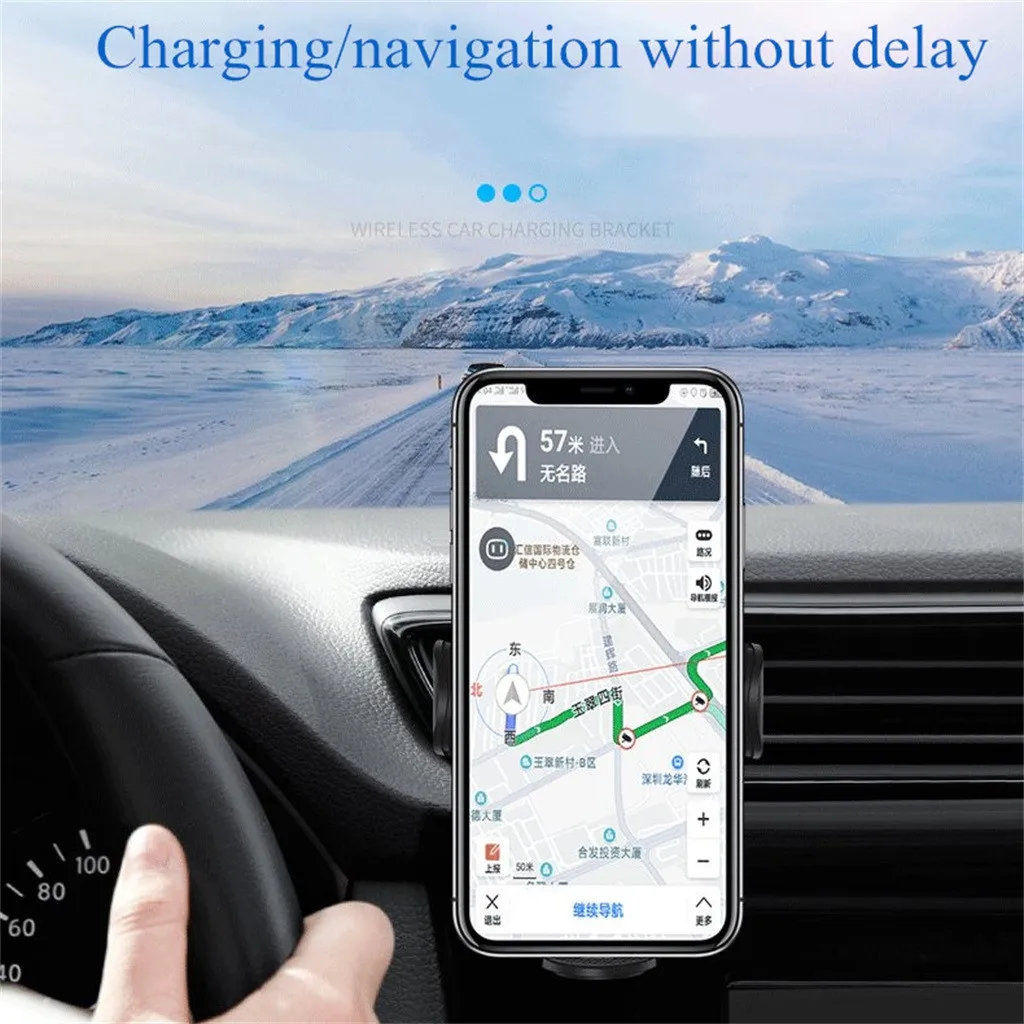 Qi Беспроводная док-станция для зарядного устройства автомобильный держатель с двойным сенсорным зарядным устройством для samsung S10E S10 S10+ Y20