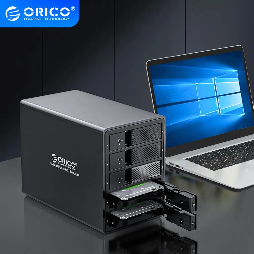 Док станция для жесткого диска ORICO серии 95, 3,5 дюйма, 16 ТБ, SATA на USB3.0, 150 Вт|Корпус жесткого диска| | АлиЭкспресс