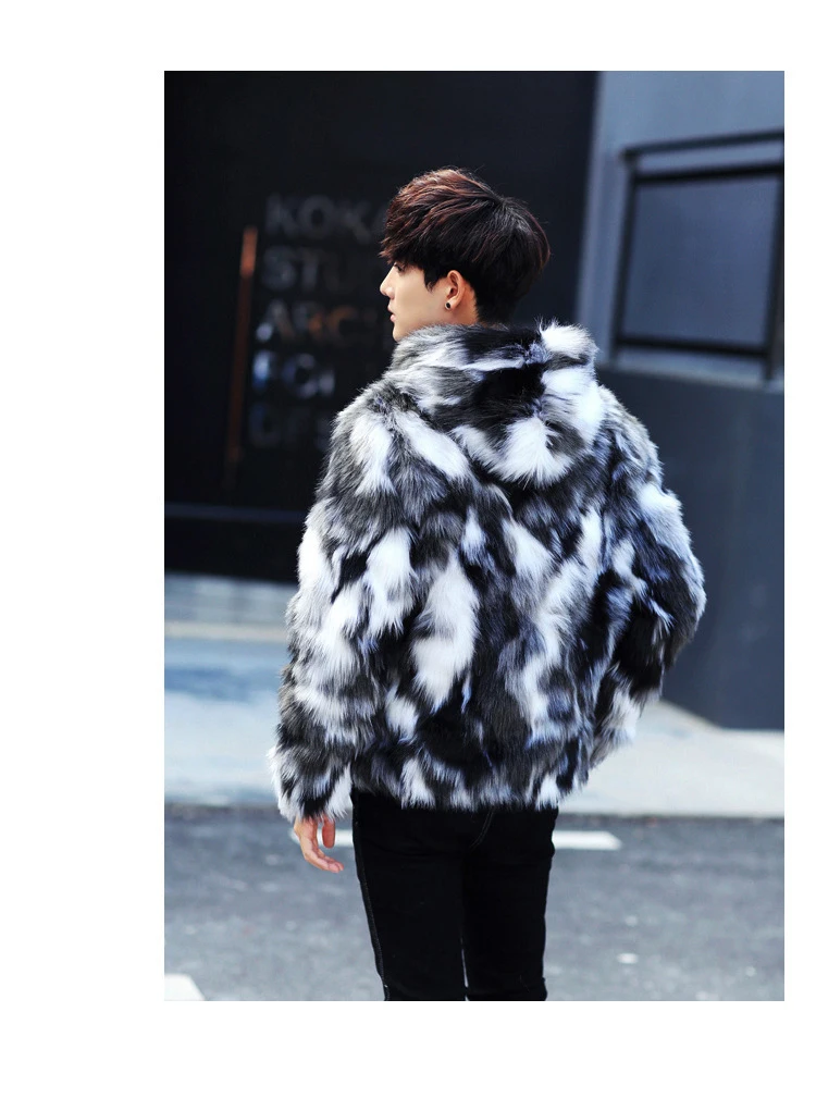 Бутик Мода для мужчин и женщин кроличья шерсть осень и зима досуг Высокое качество имитация кожи свободное меховое пальто куртка