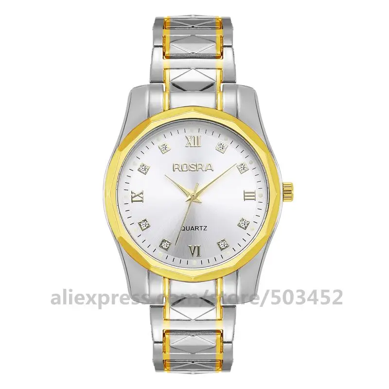 Часы мужские из сплава 100 шт./лот ROSRA роскошные деловые часы с арабскими цифрами и