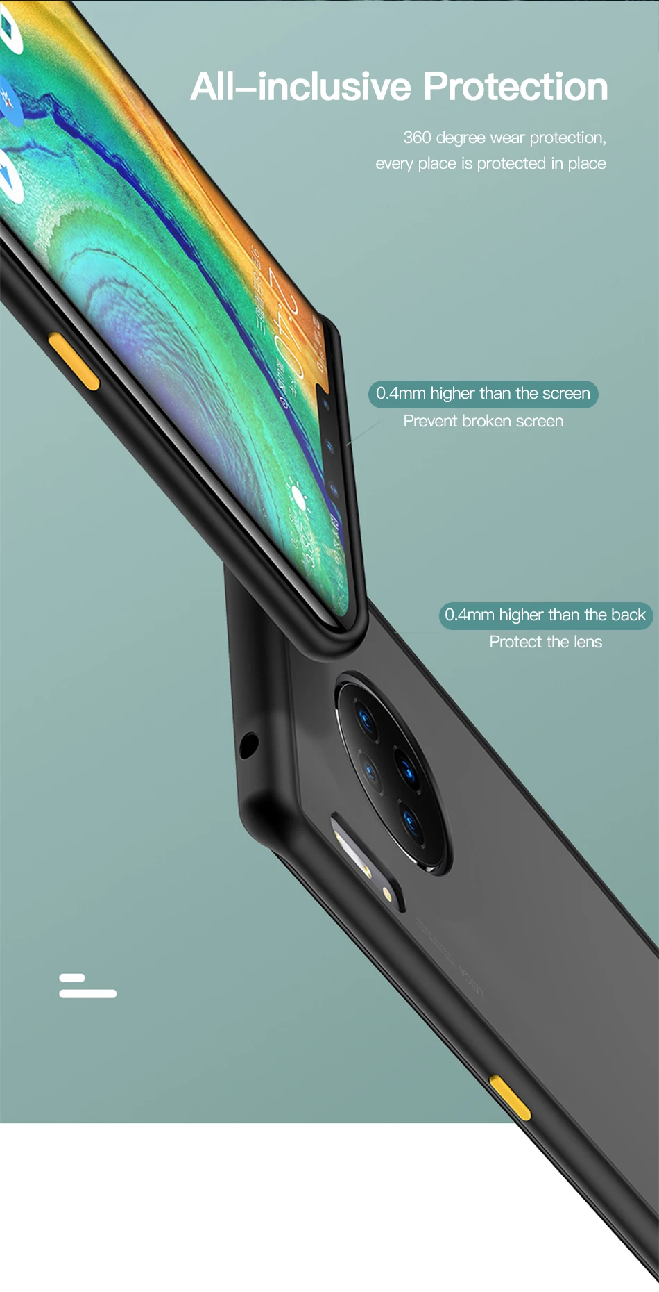 Benks Back Cover For Huawei Mate 30 Pro Case Hard PC Soft TPU 1.5mm Ultra Thin Shockproof Silicone Full Protective Cases Coque (7)