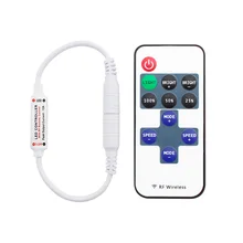 12 24 V 11 Keys RF LED Strip Remote Controller Mini Dimmer DC 5V 12V 24V For 5050 2835 Single