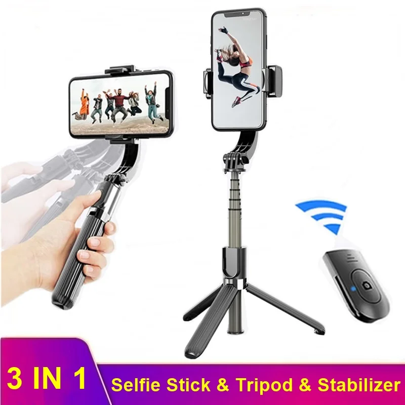 

Tongdaytech Bluetooth 5.0 Selfie Stick Tripod Anti-Shake Handheld Gimbal Stabilizer For Iphone Samsung Xiaomi Smartphone Tripode