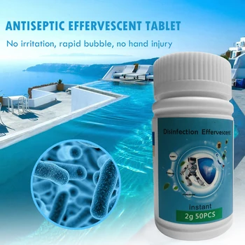 

120g Swimming Pool Sterilization Cleaner Pill Disinfection Effervescent Tablets Household Water Cleaning Caring Tools
