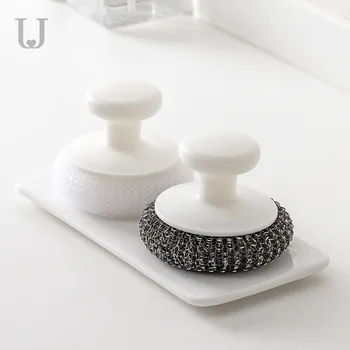 

Youpin Jordan&Judy Household Dishwashing Washing Pot Brush Sink Cooktop Cleaning Brush Steel Ball Cleaning Ball