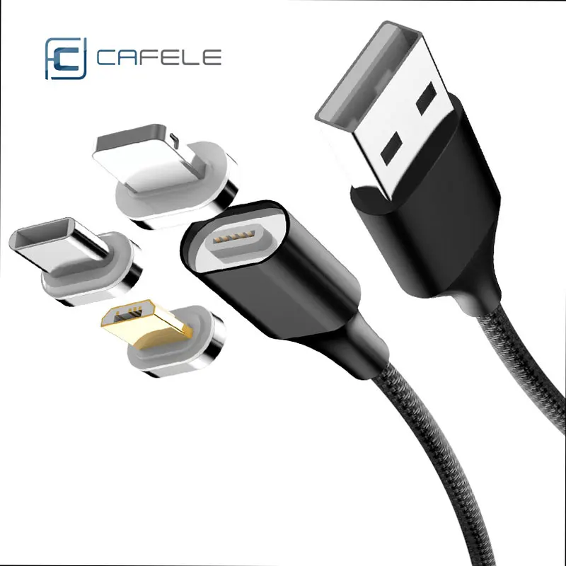 

USB 3 in 1 Cable Magnetic LED Light 2M 3A Micro Usb Charger Cables For Xiaomi Mi9 Mi8 Huawai Samsung Redmi Note 7 Iphonex Xs