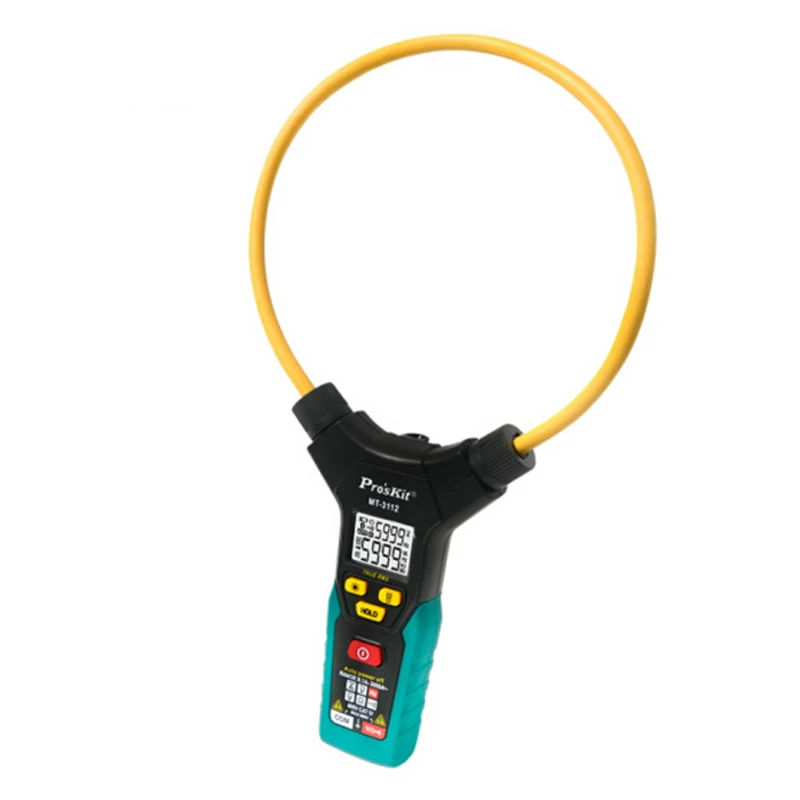 Proskit Smart True RMS Flex Clamp Meter двойной дисплей тест 0.1A-3000A Автоматический диапазон тока клещи Амперметр клещи мультиметр