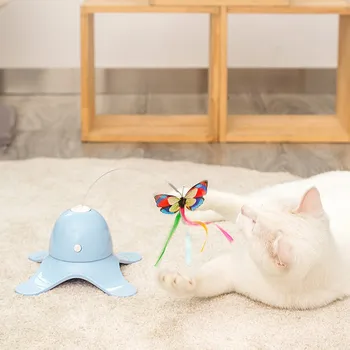 

Electric Cat Interactive Teaser Wand Toy With Butterfly Attachment Automatic Pet Toys Cat Toy Pet Supplies