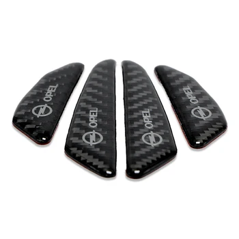 

4pcs Car logo Car Fiber Door Side Edge Protection Sticker for Opel Astra H G J Insignia Mokka Zafira Corsa Vectra C D