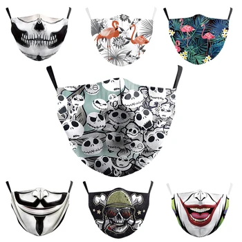 

Hombres/mujer Reusable Protective Mascaras Printing Mouth Mask Anti Dust Face Mask Windproof Mouth Muffle Bacteria Proof Mask