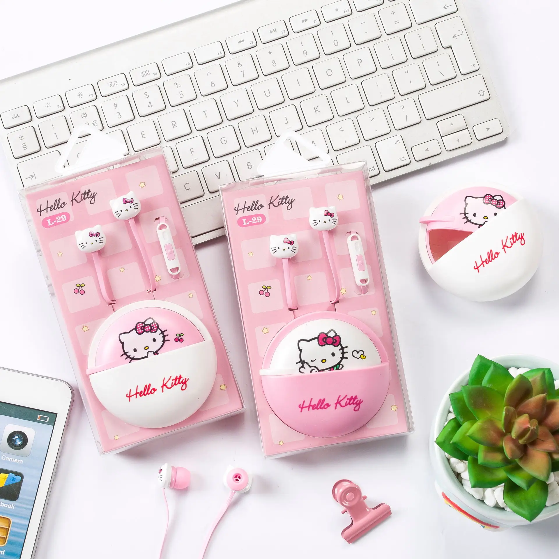 Новинка, Наушники Hello kitty, наушники с микрофоном, MP4, MP3, для мобильного телефона, ноутбука, iphone yey-L29