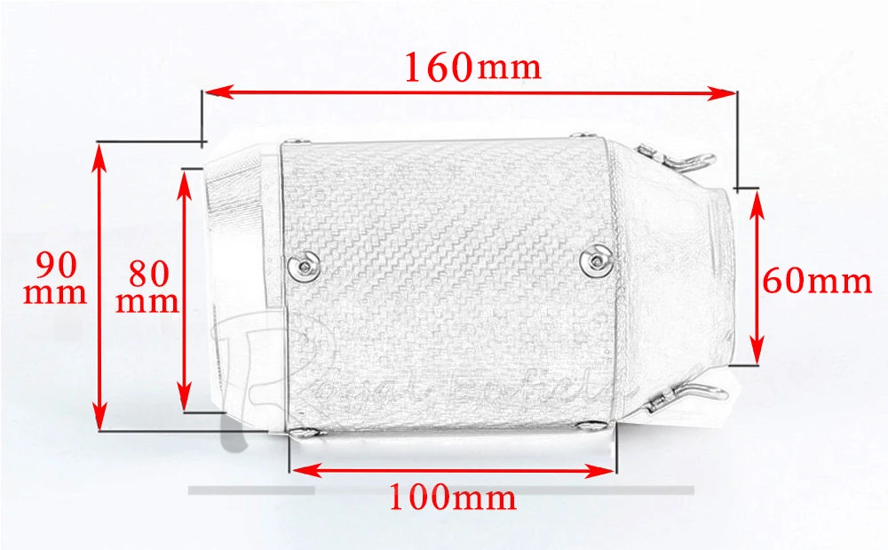 AR для DUKE RC390 125 monster 696 695 796 795 Benelli 600 скремблер R6 51 мм 60 мм Впускной Мотоцикл выхлопная труба глушитель