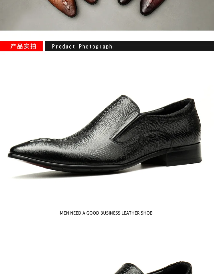 Genuine Leather Men Dress Shoes