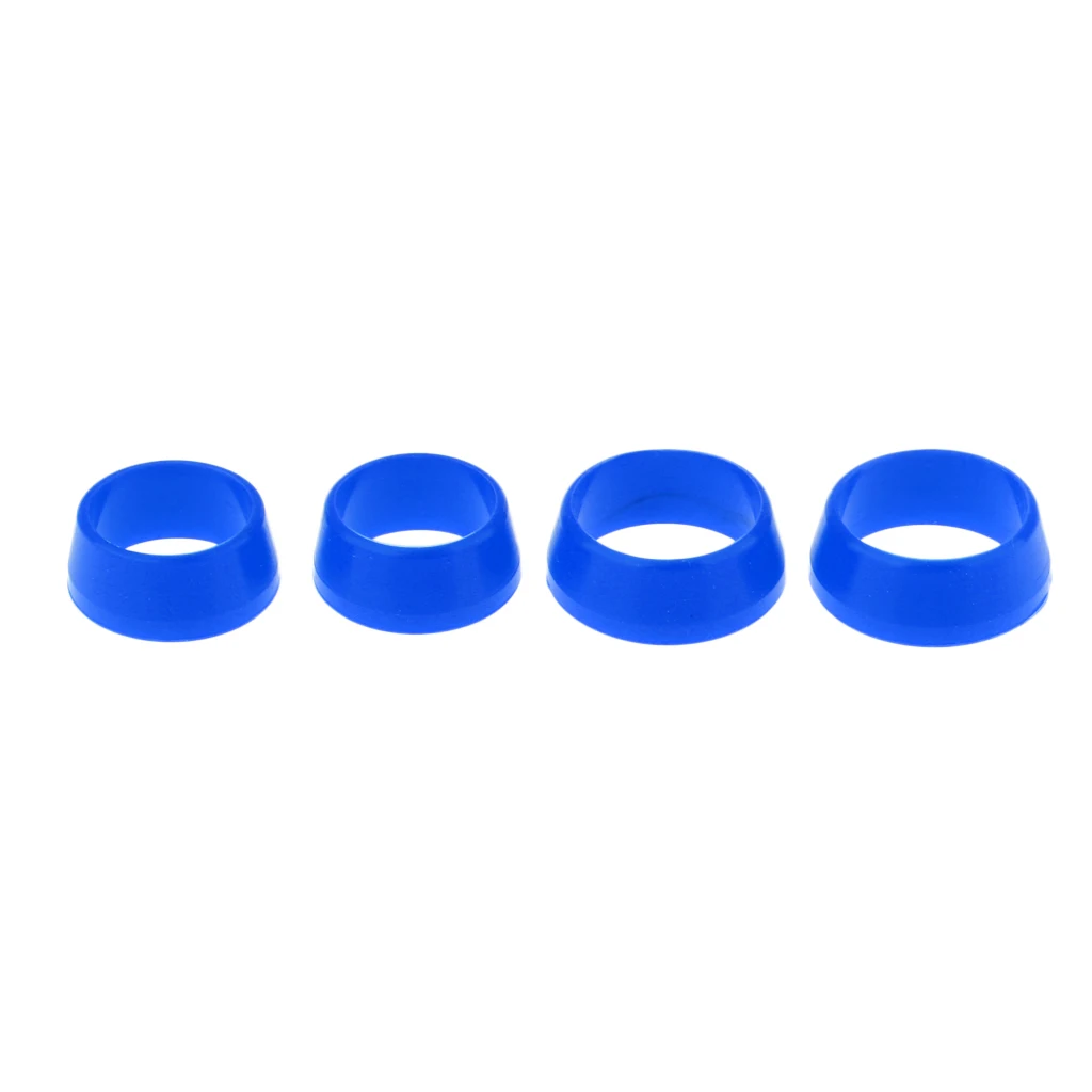 blue 4 шт Силиконовое кольцо Подседельный штырь Горный Дорожный велосипед защитное сиденье руля 35 мм/40 мм - Цвет: blue