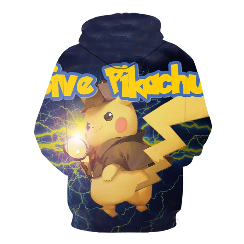 Новинка года; толстовки с капюшоном с покемоном Пикачу Eevee 3D; забавные детские толстовки с капюшоном в стиле аниме для мужчин и женщин; Kawaii; аниме Harajuku