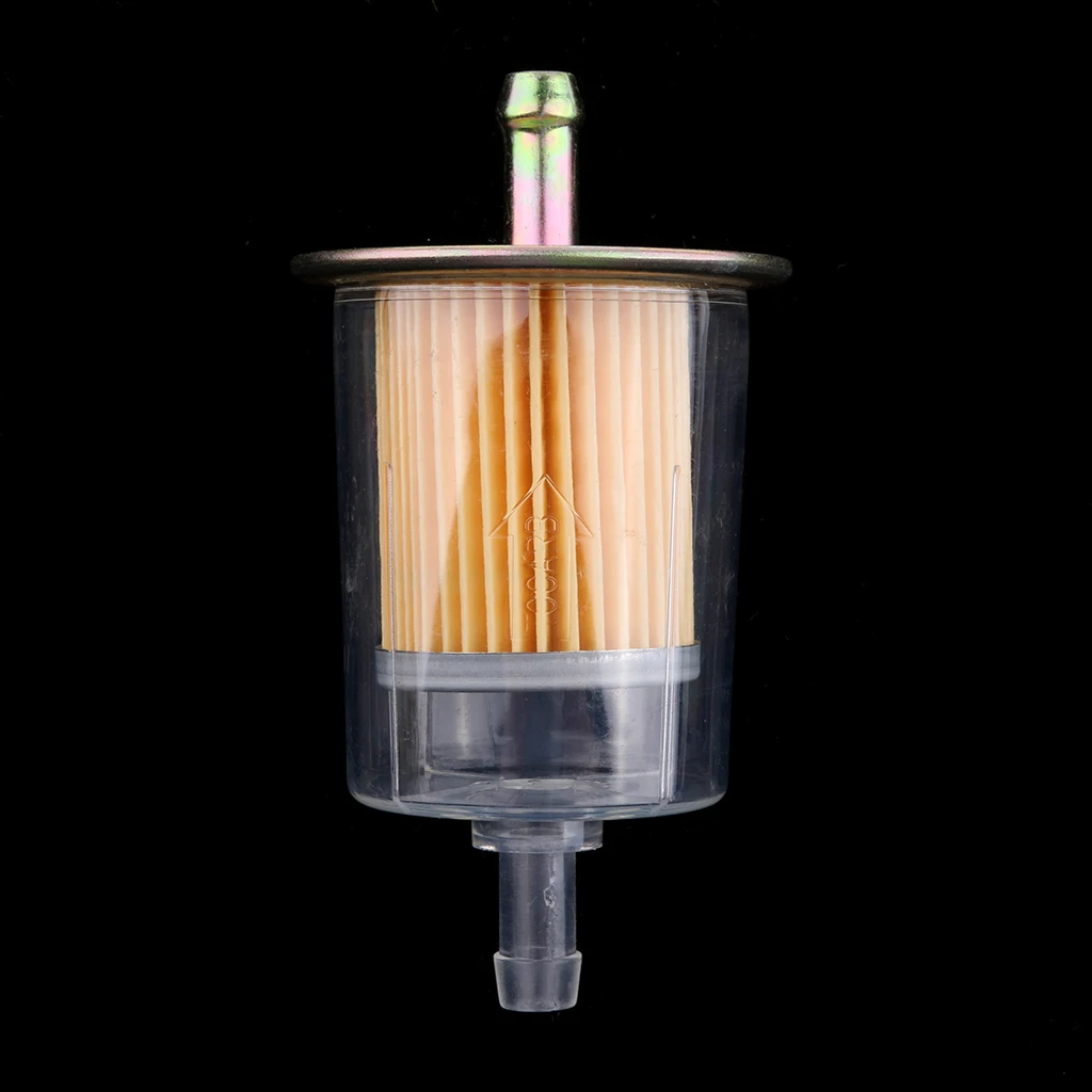 MagiDeal Plastic Motorcycle Inline Petrol Diesel Fuel Line Filter 9mm