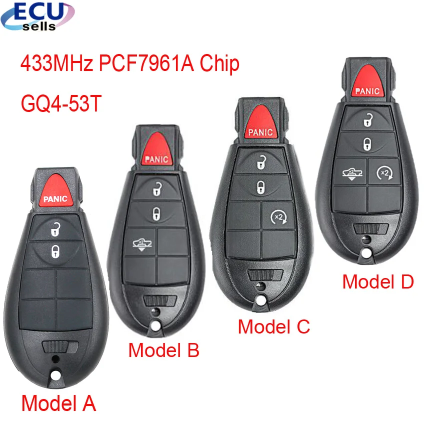 2+1/ 3+1/ 4/ 5 Button Remote Key Fobik Fob for Dodge RAM 1500 2500 3500