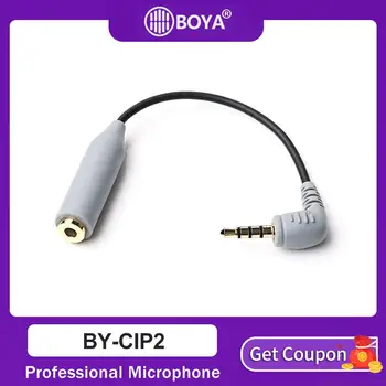 

BOYA BY-CIP2 3.5mm to TRRS TRS Microphone Cable Adapter for iPad iPod Touch iPhone BY-WM8 BY-WM6 BY-WM5 Microphone Accessories