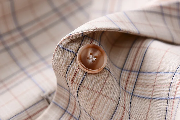 

Ie09 Fashion Ol Wind Amoi Commuting Versatile Thin Plaid Suit Jacket