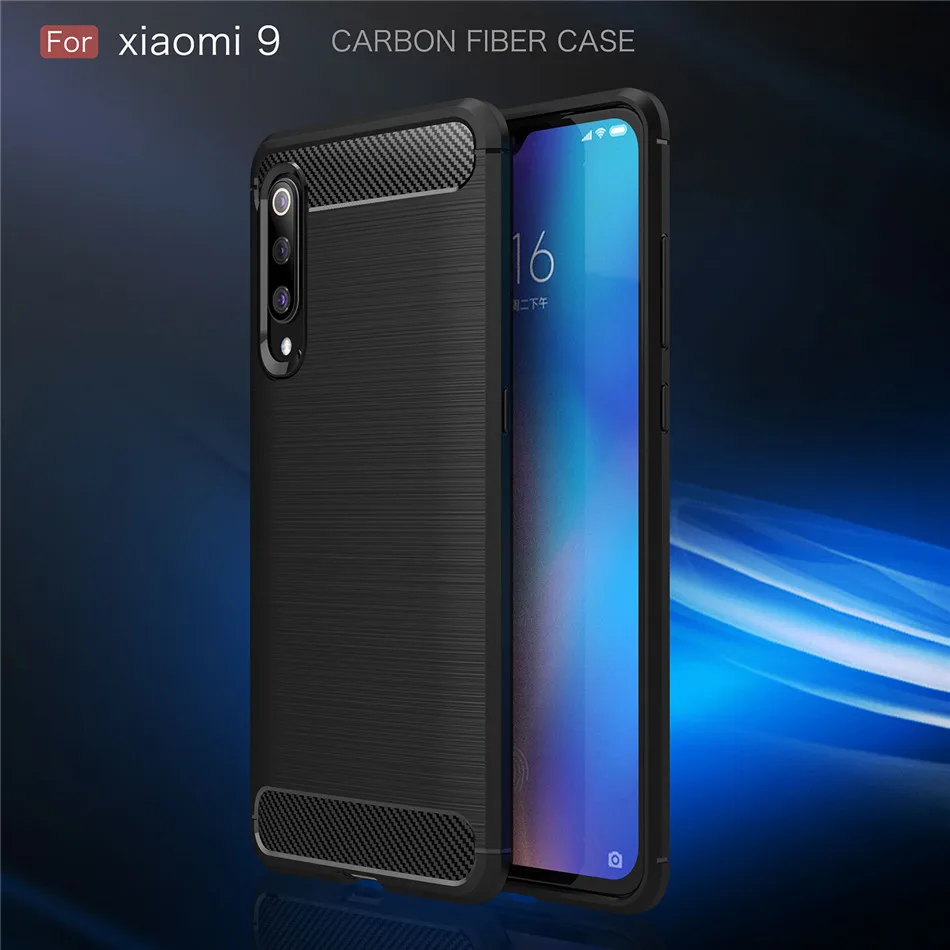 

Silicone Case For Xiaomi Mi 9 SE Mi 9 Pro Silicon Soft TPU Carbon Fiber Shockproof For Xiaomi Mi 9 SE Case Fitted Cover